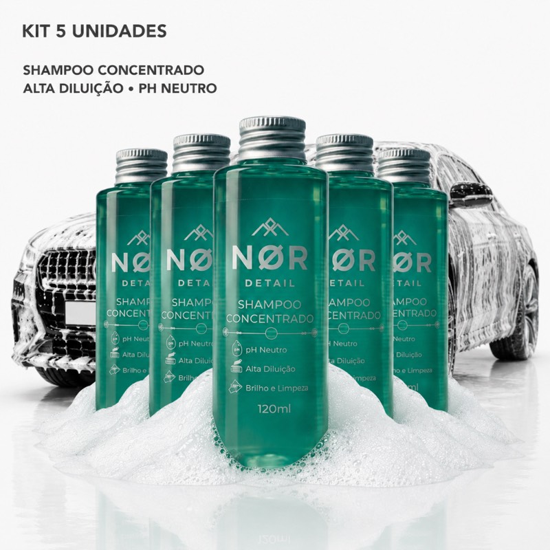 Kit 5 Shampoo Premium