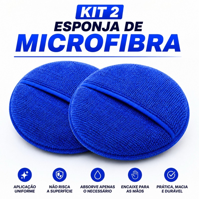 Kit 2 Aplicadoras Microfibra