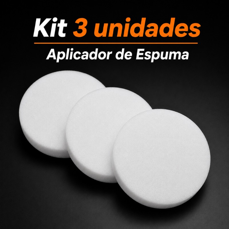 Kit 3 Aplicadores Espuma